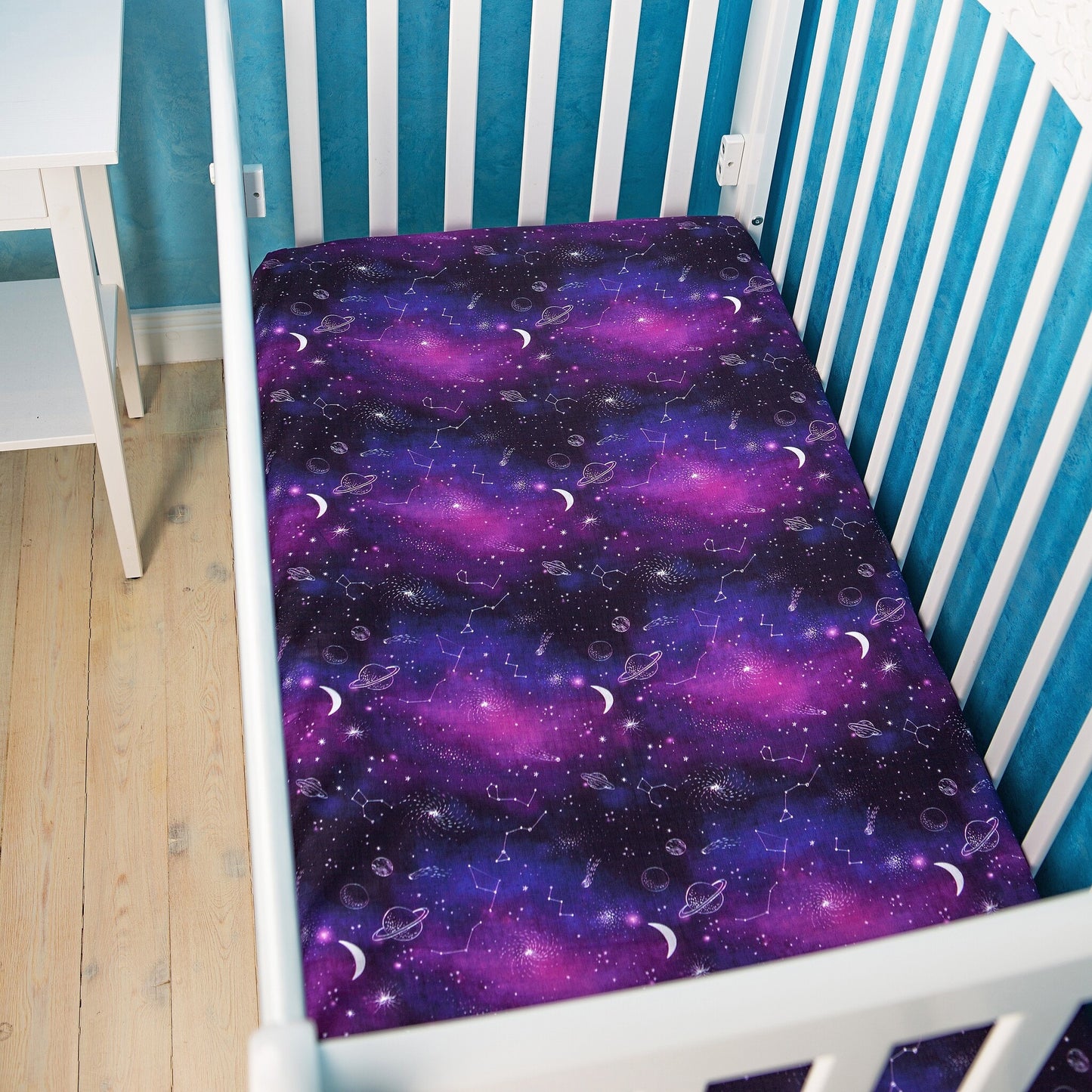 Adam Stork® Muslin Changing Table Cover For Baby Girls Boys Galaxy